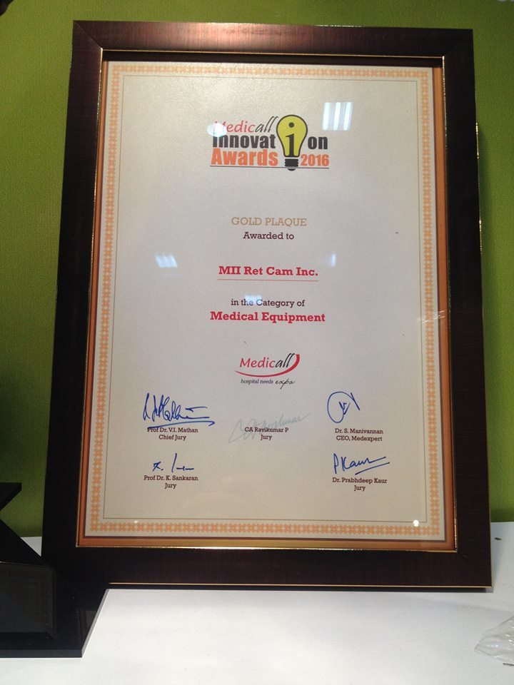 MII Ret Cam @Medicall Innovation Award